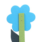 Decorative Flower Stake for Yard and Garden Décor, Amish-Made with Poly Lumber, Daisy