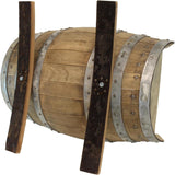 New! Rustic Flower Planter, Made from Real Wooden Whiskey Barrels, White Oak, Indoor or Outdoor