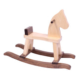 Wooden Rocking Horse Toddler Toy, Solid Pine, Ages 1–3
