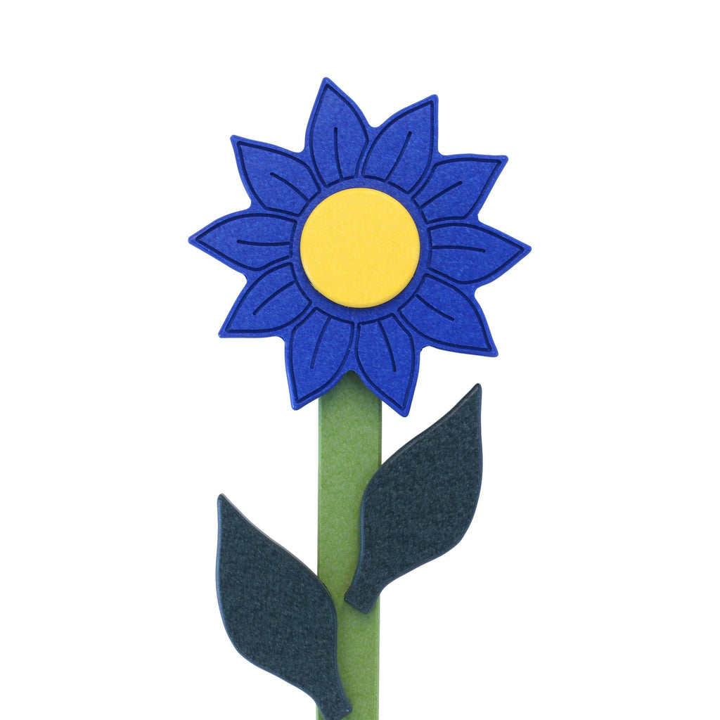 Decorative Flower Stake for Outdoor Décor, Amish-Made with Poly Lumber, Sunflower