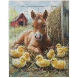 Barnyard Babies Children's Puzzle, 20 Pcs., Amish-Made