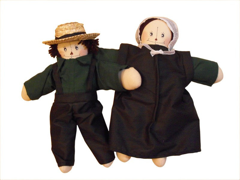 "Raggedy" 16" Amish Doll - Set of Two Dolls