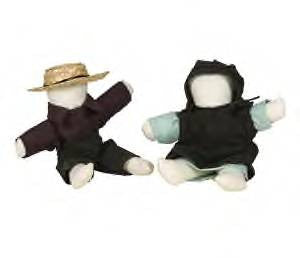 8" Handmade Amish Dolls