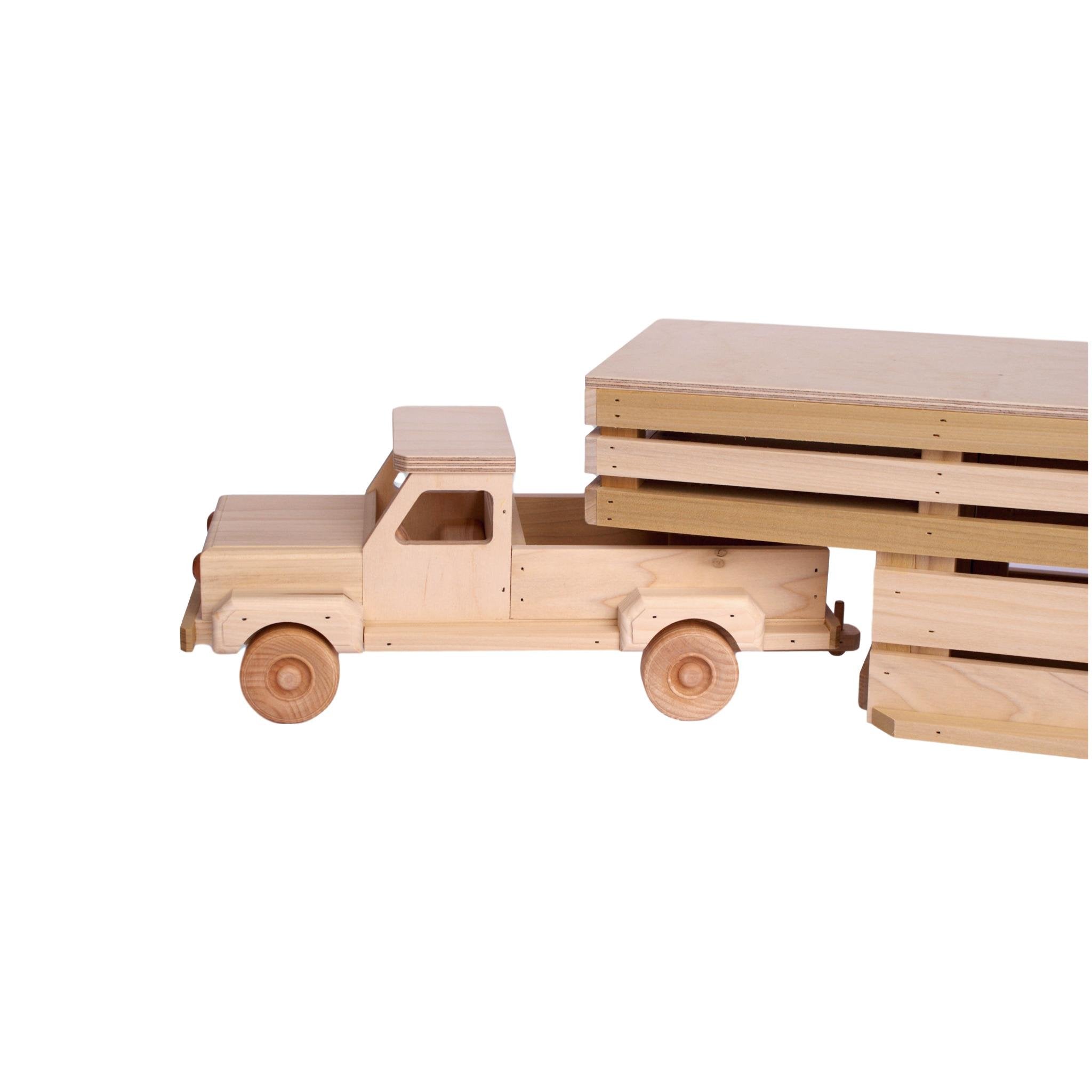 Amish Made Wooden Toy Pickup