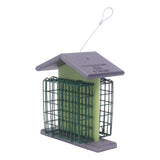 Amish-Made Double Suet Bird Feeder, Eco-Friendly Poly Lumber