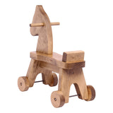 Amish-Made Wooden Riding Horse Toddler Ride Toy