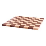 Amish-Made Maple/Walnut Hardwood 18" Chess and Checkers Wooden Game Board