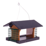 Amish-Made Deluxe Bird Feeder with Suet Holder, Eco-Friendly Poly Lumber