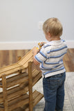 Amish-Made Wooden Double Car Roller Racetrack Toy