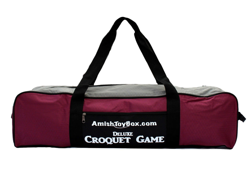 AmishToyBox.com Storage Duffel Carry Bag for Croquet Set