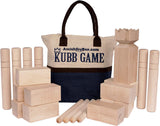 Amish-Made Deluxe Hard Maple Wood Kubb Game, Official Size Set
