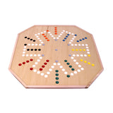 Large 25" Deluxe Wooden Aggravation Marble Game Board, Double-Sided