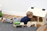Amish-Made Wooden Tractor Toy