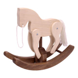 Amish-Made Wooden Rocking Clackity Horse Toy, Child Safe Finish
