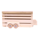 Amish-Made Wooden Horse Trailer Toy