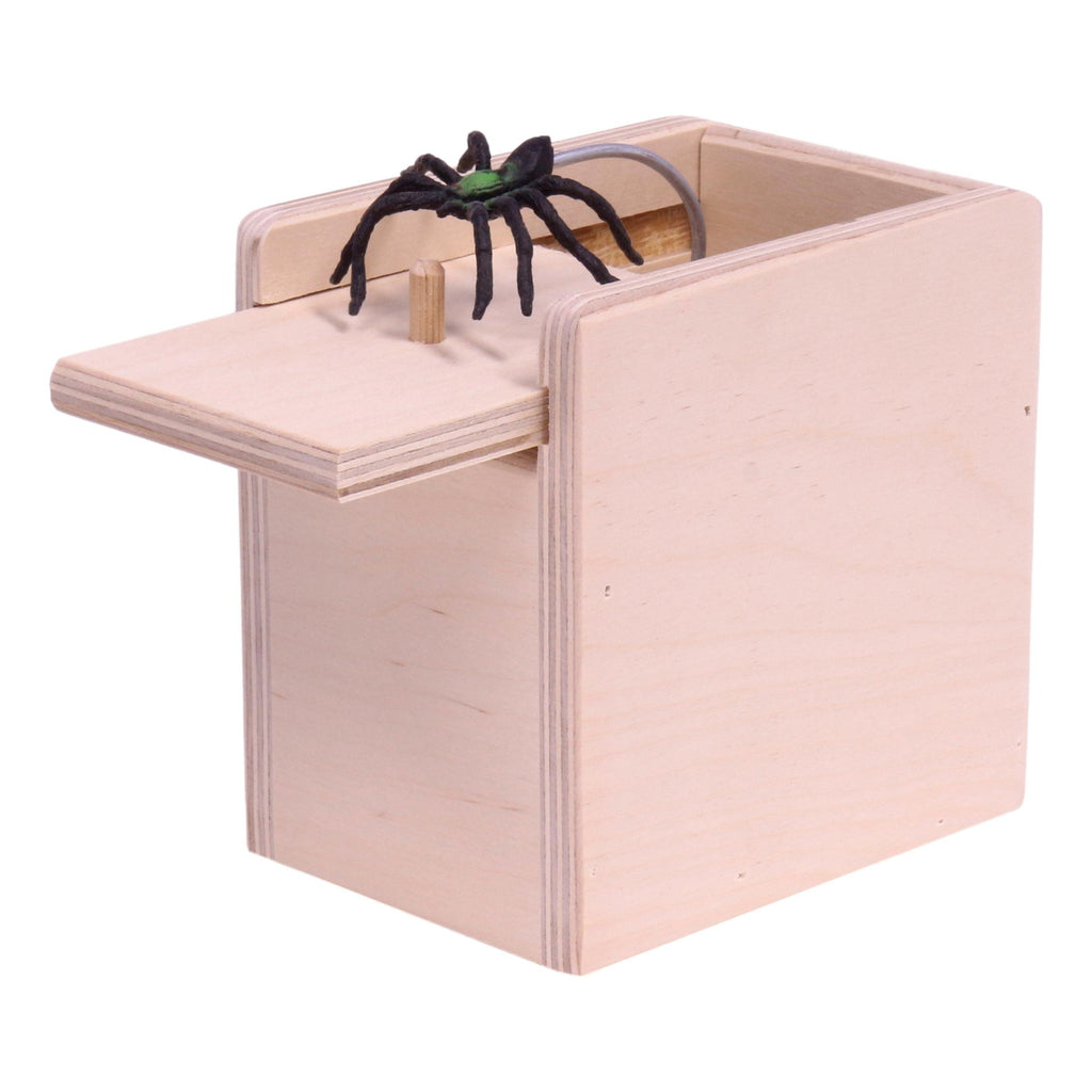 Wooden Spider Surprise Prank Box Toy, Amish-Made
