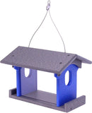 Amish-Made Bluebird Feeder, Eco-Friendly Poly Lumber Hanging Blue Bird Feeder