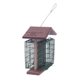 Amish-Made Double Suet Bird Feeder, Eco-Friendly Poly Lumber