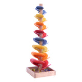 Marble Tree Tower Wooden Action Toy - Pack of Marbles Included