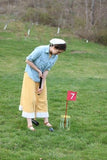 NEW! Amish-Made Deluxe Flag Croquet Golf Game Set