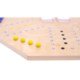 Marble Chase Wooden Game Set - Double-Sided 23" Wide Board