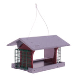 Amish-Made Deluxe Bird Feeder with Suet Holder, Eco-Friendly Poly Lumber