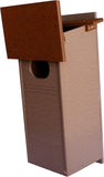 Amish-Made Wood Duck Bird House, Made with Durable Poly Lumber, Post-Mount Design
