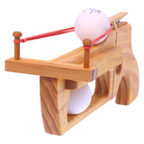 Amish-Made Wooden Ping-Pong Rubberband Gun Toy
