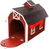 Amish-Made Wooden Mailbox, Dutch Barn Style, Post-Mount