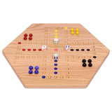 Hand-Painted Wooden Aggravation Game Board (Wahoo), Double-Sided