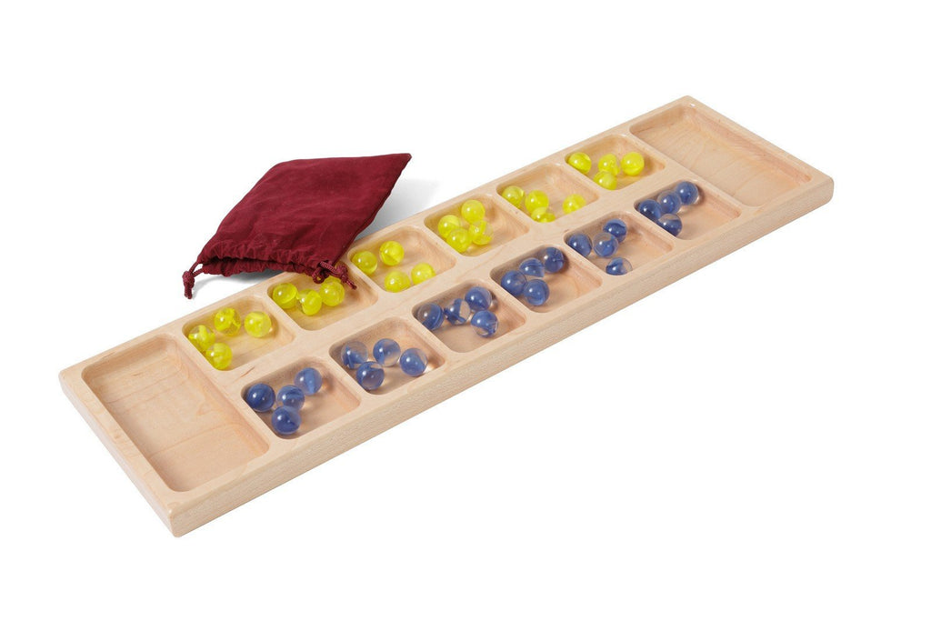 Solid Maple-Wood Mancala Board Game
