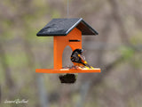 Amish-Made Oriole Jelly and Orange Bird Feeder, Eco-Friendly Poly Lumber Hanging Oriole Feeder