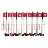 NEW! Amish-Made Deluxe Flag Croquet Golf Game Set