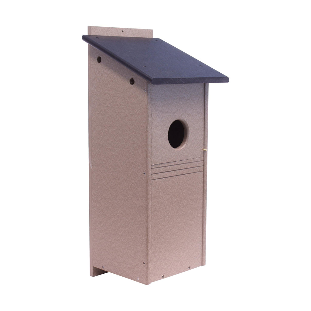 Woodpecker Flicker Bird House Nesting Box - Made With Poly Lumber