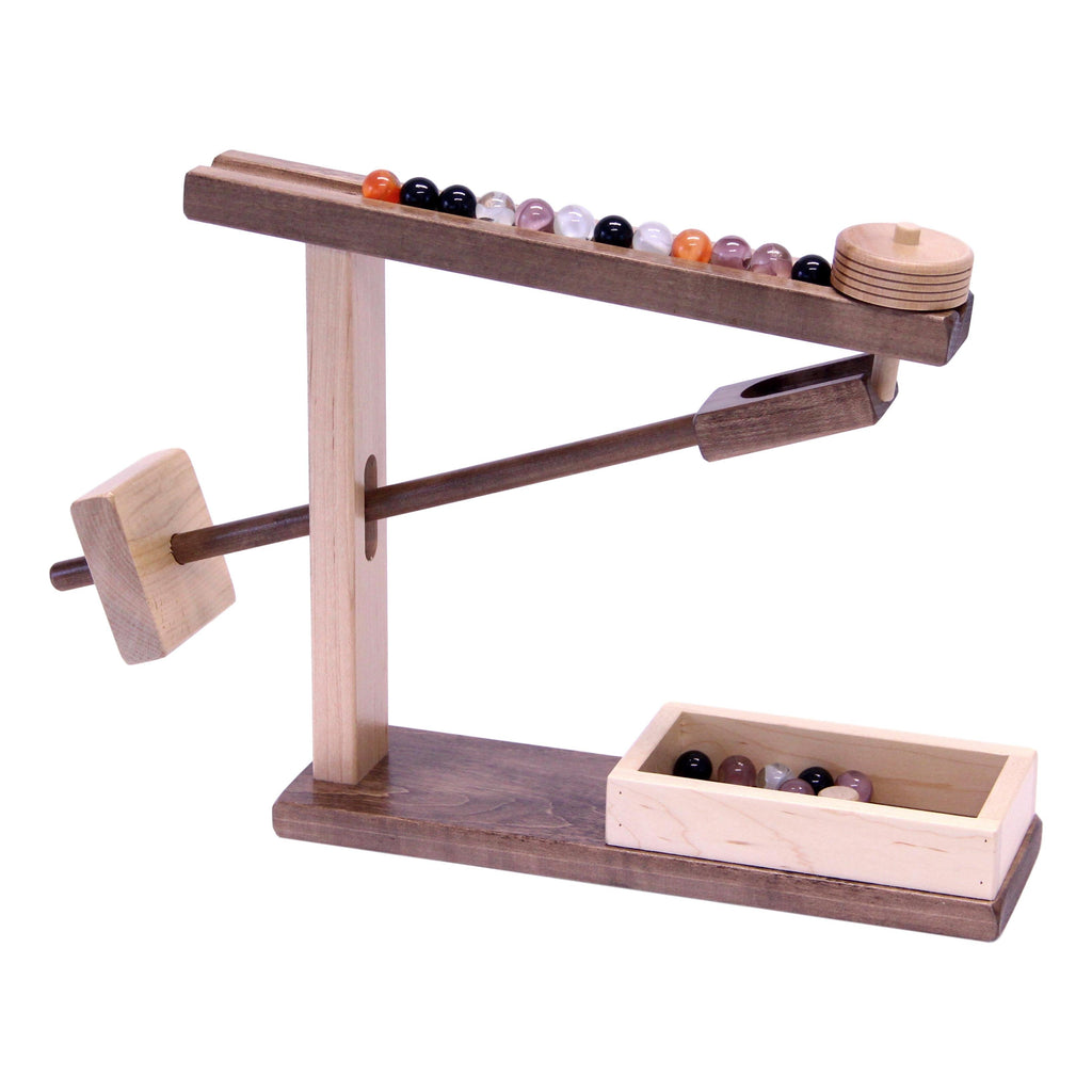 Amish-Made Wooden Marble Machine Toy