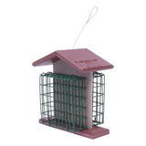 Amish-Made Double Suet Bird Feeder, Eco-Friendly Poly Lumber