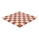 Amish-Made Maple/Walnut Hardwood 18" Chess and Checkers Wooden Game Board