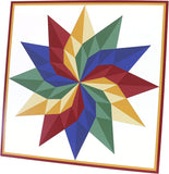 Hand-Painted Barn Quilt Sign - Dahlia "Sunburst" Design - Large 36" x 36" Size