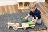 Amish-Made Wooden Toy Hay Wagon