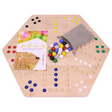 Hand-Painted Wooden Aggravation Game Board (Wahoo), Double-Sided