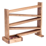 Amish-Made Wooden Marble Roller Racetrack Toy