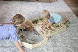 Amish-Made Wooden Folding Stock Yard Farm Toy