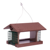 Amish-Made Deluxe Bird Feeder with Suet Holder, Eco-Friendly Poly Lumber