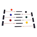 Amish-Made Deluxe Flag Croquet Golf Game Set, With Duffel Carry Bag