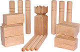 Amish-Made Deluxe Hard Maple Wood Kubb Game, Official Size Set