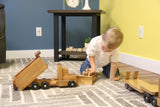 Amish-Made Wooden Dump Truck Toy